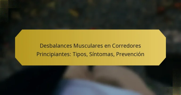 Desbalances Musculares en Corredores Principiantes: Tipos, Síntomas, Prevención