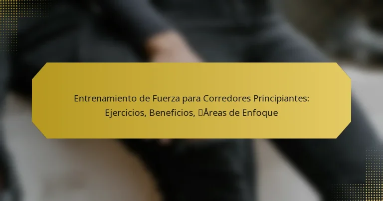 Entrenamiento de Fuerza para Corredores Principiantes: Ejercicios, Beneficios, Áreas de Enfoque