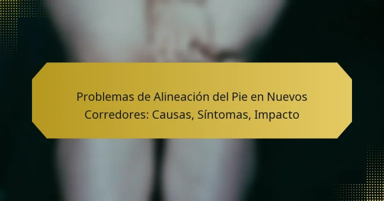 Problemas de Alineación del Pie en Nuevos Corredores: Causas, Síntomas, Impacto