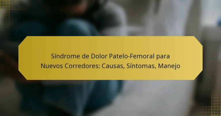 Síndrome de Dolor Patelo-Femoral para Nuevos Corredores: Causas, Síntomas, Manejo